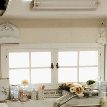 【窓枠】DIY キッチンの窓をお洒落に改造