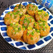 味ぽんとろみあんが旨い♪ご飯が進む!まん丸春キャベ豚バーグ