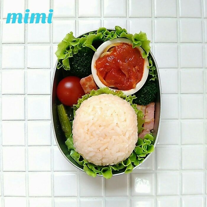 ③お弁当箱に詰めます。