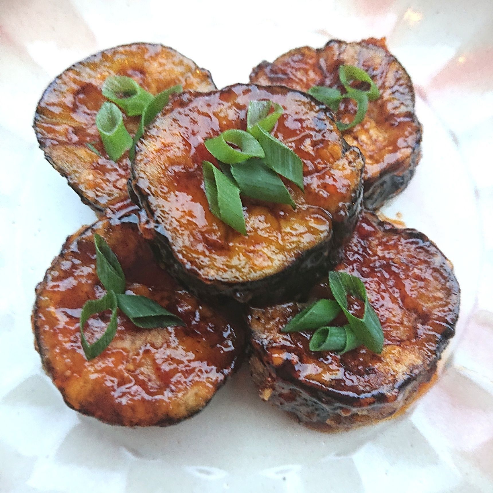 旨味じゅわ~とろとろなすの甘辛オリーブ焼き(ダイエット)