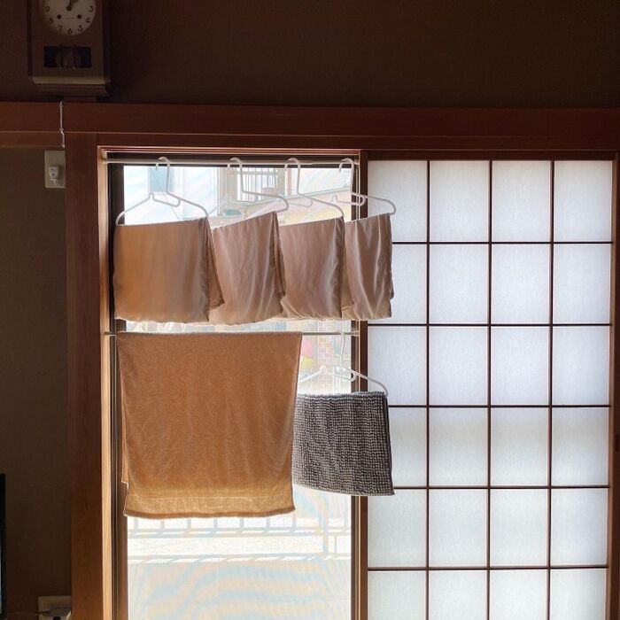 洗濯後の使用感【室内干し】