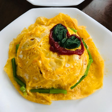 ほうれん草たっぷりオムライス