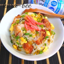 おつまみ炭水化物♪唐揚げ高菜マヨチャーハン