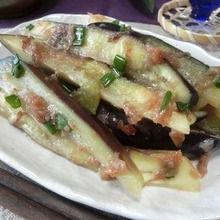 レンチン4分☆ しっとりしみウマ♪ なすの梅にんにくおひたし