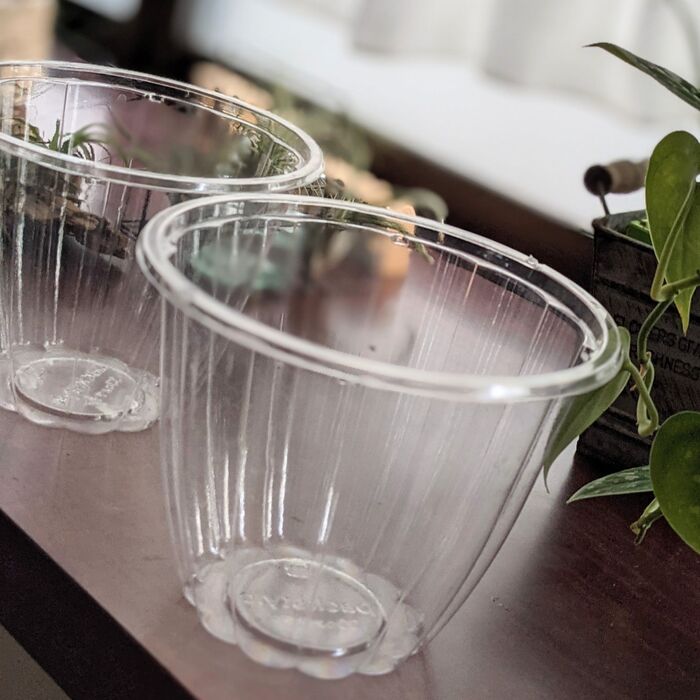 カップの底をカッターで切り込みを淹れる