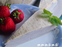 卵焼きフライパンで作るミルクレープ☆チーズクリーム編