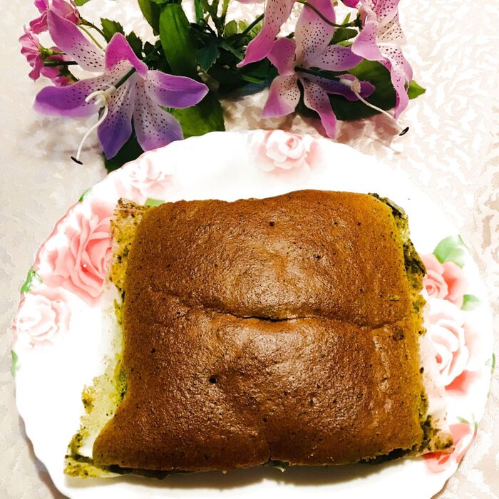 抹茶入り台湾カステラふわふわ