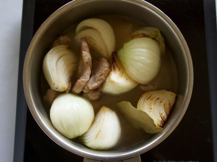 4 鍋で煮ます。