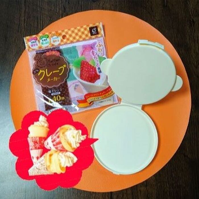 レンチン40秒で クレープ生地が出来ちゃう❢