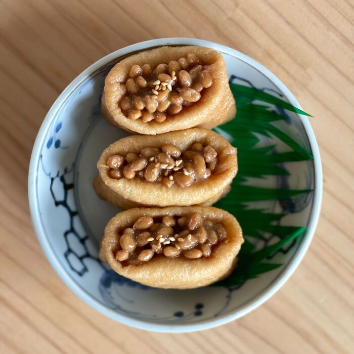 納豆を乗せまーす