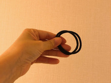 フレアパンツのお作法はヘアゴム2本で完結