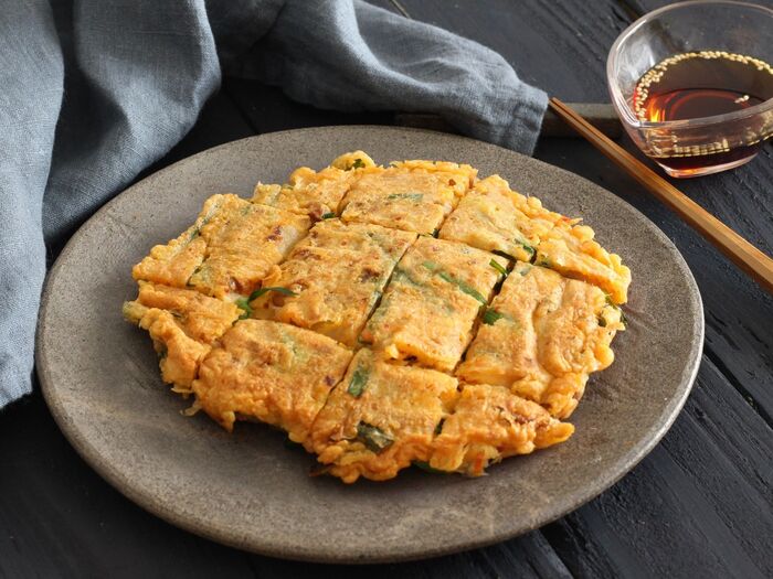カリッもち!納豆キムチチヂミ