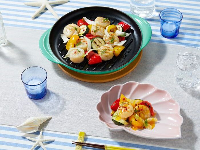 【夏を乗り切るエスニックレシピ②ホタテ】ル・クルーゼで爽やかおしゃれな食卓に!