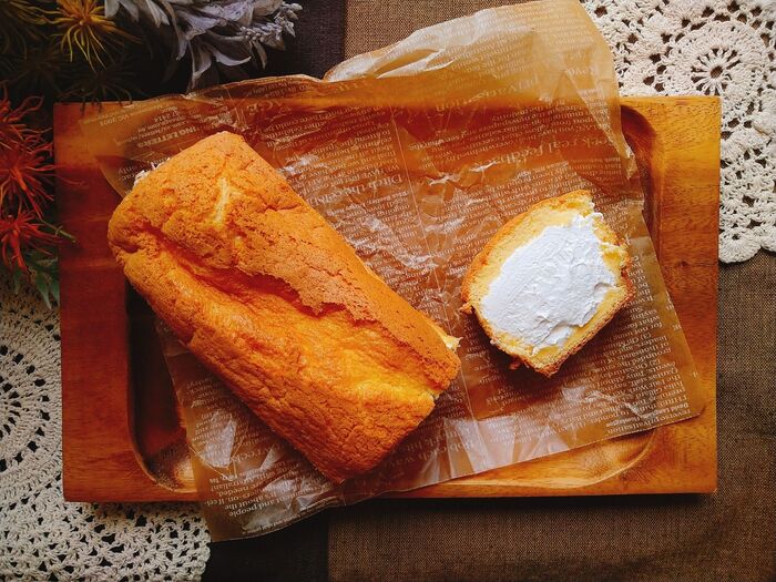 ★生クリーム危険級‼簡単に作れます。シフォンパウンドケーキ★