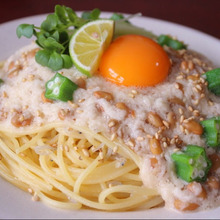 パッパッと簡単ねばねばパスタ♡