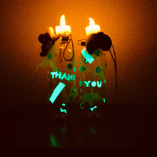 ペットボトルで光るインテリア&お外の防犯用