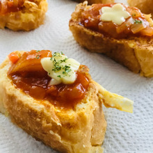 ピザ風フレンチトースト♪甘い系も食べられるようにしましたよ(^O^)