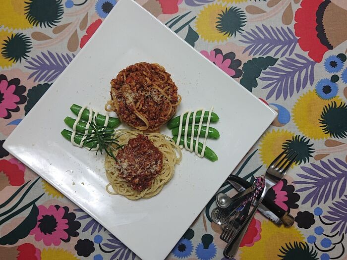 Vegan meat sauce に挑戦!! 大豆はお肉に勝てるのか!!