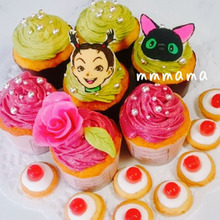 アーヤと魔女☆ホケミでカップケーキ☆簡単バラの作り方