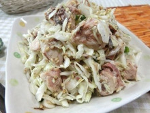 混ぜるだけの美容おかず☆ 千切りキャベツとさばの味噌和え