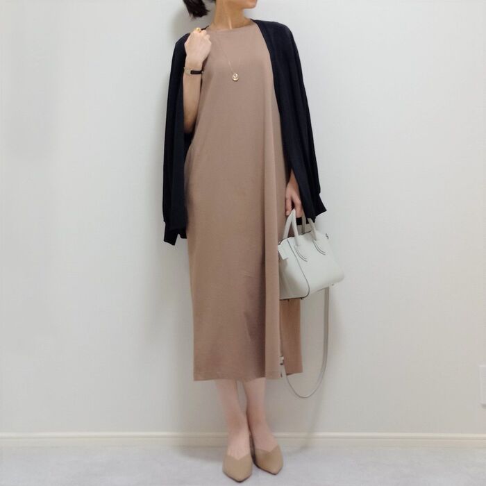 着回し②きれいめカーディガンで上品コーデ