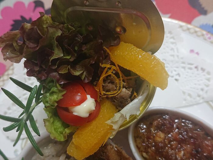 鯖サラダオレンジ風味