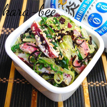 シャキシャキウマっ♪イカと水菜の塩こんぶゆかりマヨサラダ