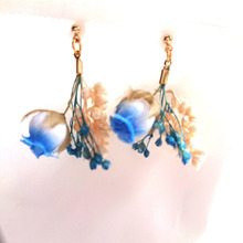 ドライフラワー花束ピアス 材料費約70円 作成時間10分