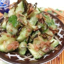 和えるだけ☆ たたききゅうりの梅おかか塩昆布和え