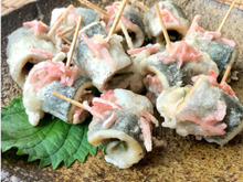 【成長期にオススメ】味付け入らず☆アジのしそ巻き紅生姜揚げ