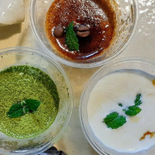 簡単!手作り濃厚アイスクリーム~少量で一度に3種類の味を楽しむ!①抹茶②コーヒー③…