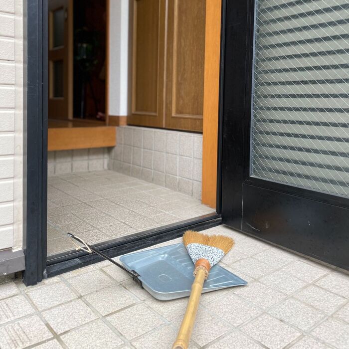 必ず毎朝掃き掃除