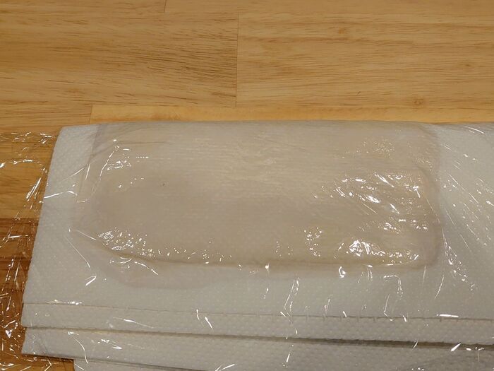 半分に畳んで、