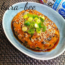 めちゃウマ!ご飯が進む♪味ぽん照り焼き餃子バーグ