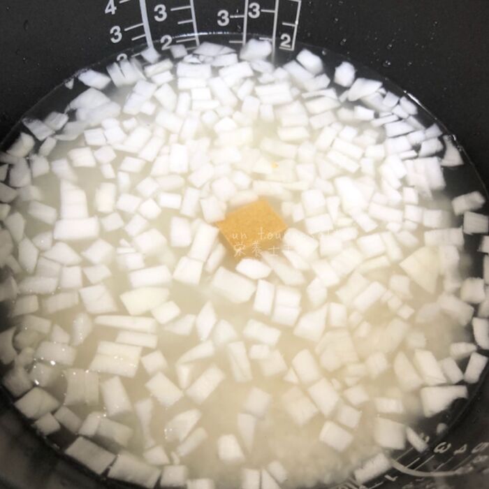 ③炊飯器に入れてスイッチオン♪