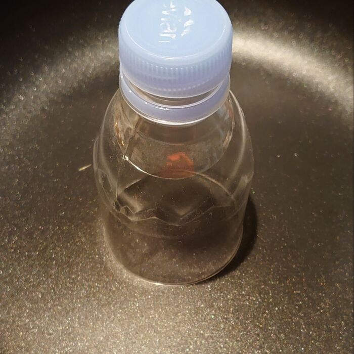 クルクル回しながら溶かす