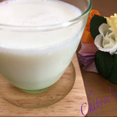 桃の香りがほわっと香る自家製飲むヨーグルト♡