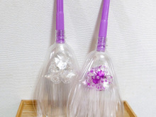 ペットボトル4本で作るエコほうき!お花の飾りでかわいく♡