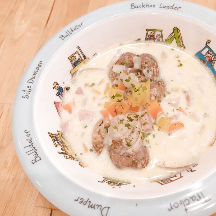 あさり美味しい♡クラムチャウダー!ジブリの食卓・アーヤと魔女レシピ