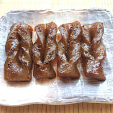 ねじり焦がしこんにゃくウスターピリ甘辛炒め(ダイエット)