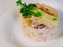 簡単!混ぜるだけ☆サバ缶とミックスビーンズのサラダ