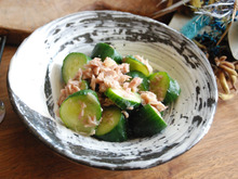 ♪きゅうりとツナとみょうがの酢味噌和え♪