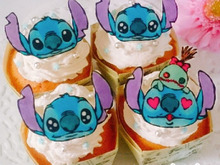 ディズニー☆スティッチのパイナップルカップケーキ☆