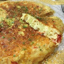 水煮缶でコクうま♪ ツナ入りスパニッシュオムレツ