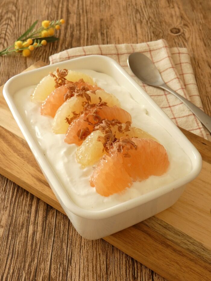グレープフルーツのヨーグルトケーキ
