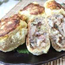 揚げない☆ さば缶とお豆と油揚げでメンチカツ風