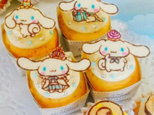 サンリオ☆シナモンの爽やかレモンカップケーキ