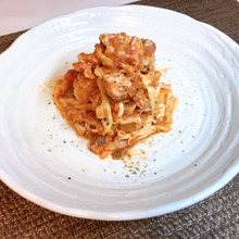 鯖缶トマトソース