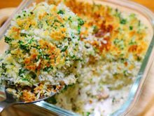 サバとポテトのパン粉焼き