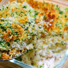 サバとポテトのパン粉焼き